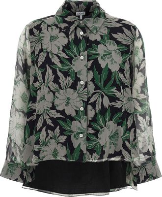 Loewe Silk Shirt Camicie Multicolor-Donna