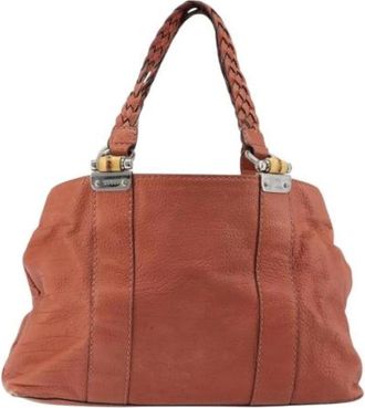 Gucci Pre-owned Vintage Leren Handtas - Dames - Vintage Handtas - Roze - ONE Size - Leer - Vintage