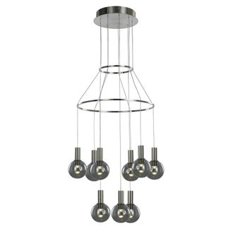 Netlighting Modern LED Hanging Pendant Satin Warm White 3000K 1890lm Dimmable in Grey