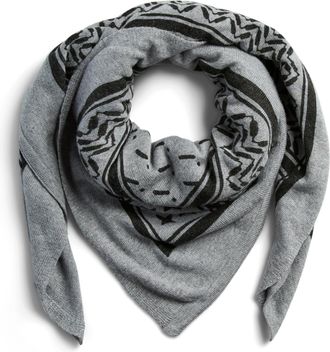 Pieces Pcnovis Square Scarf, Light Grey Mix, One Size