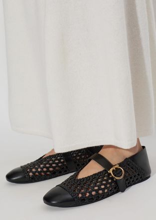 Ferragamo Ballet Flats Nena, Womens, Black