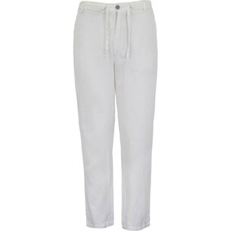 Lords of Harlech Solid Linen Drawstring Pant in White at Nordstrom, Size Xx-Large X 32