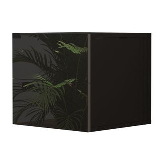 Vicco Mesilla De Noche Sofie, Negro Brillo Intenso, 49.6 X 51.2 Cm