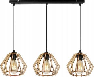 OEM L&aacute;mpara De Techo Colgante Led Moderna De Madera