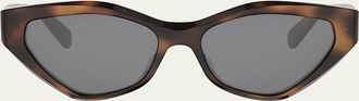Celine Triomphe Acetate Cat-Eye Sunglasses