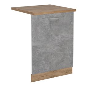 Vicco Tapa Del Lavavajillas R-line, Hormig&oacute;n, 60 Cm, Et Roble