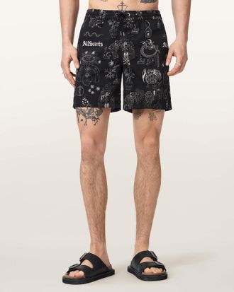 AllSaints Terra Slim Fit Swim Shorts