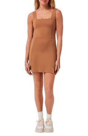 Travis Mathew Move Tank Minidress in Heather Chestnut at Nordstrom Rack, Size Small