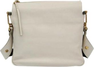 Chlo&eacute; Pre-owned Cross Body Bags, female, White, Size: ONE SIZE Pre-owned Leather Shoulder Bag