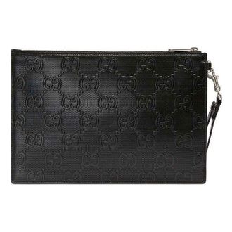 Gucci GG Embossed Pouch Black 625569-1W3AN-1000