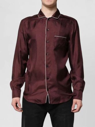 Dolce & Gabbana silk dotted long sleeve shirt