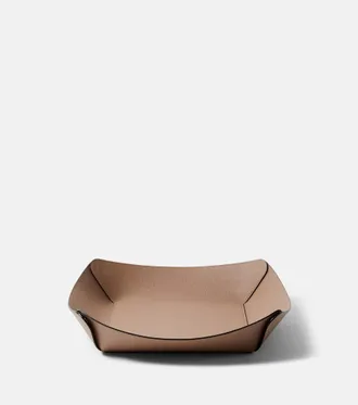 Giobagnara Safran Large leather bowl