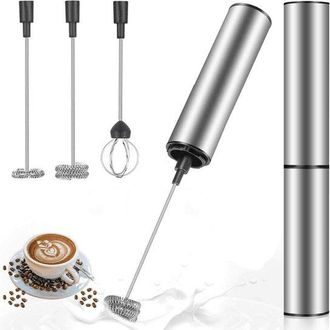 OEM Espumador De Leche El&eacute;ctrico Con Doble Batidor, Recargable Por Usb, Batidor, Espumador Para Caf&eacute;, Latte, Cappuccino, Cr&egrave;me, Macchiato, Huevos
