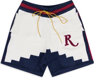 Rhude WHITE ST. CROIX KNIT SHORTS