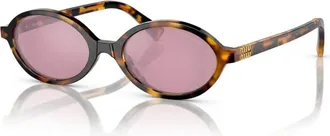 Miu Miu Sunglasses, female, Brown, Size: 50 MM Regard Sunglasses