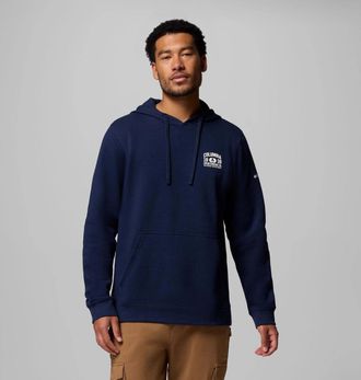 Columbia Trek Hoodie Mens Navy Graphic Print Long Sleeve Pullover JAX1122