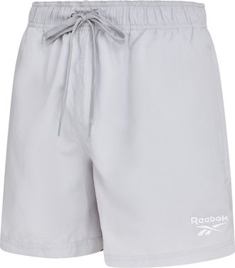 Reebok Badeshorts REEBOK Yale, Herren, Gr. XL, N-Gr, simple grau, Microfaser, Polyester, clean, unifarben, Badehosen Badeshorts, mit Kordelzug und elastische