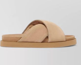 Fabiana Filippi suede leather platform sandals