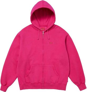 SUPREME zip-up hoodie - Roze