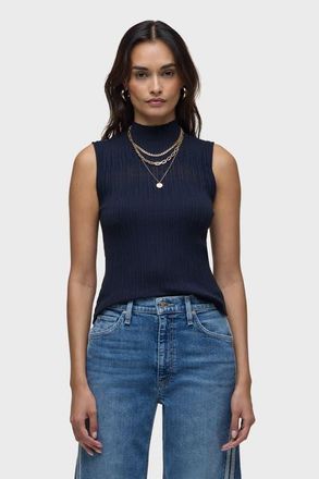 Hudson Mock Neck Sweater Tank in Navy at Nordstrom, Size X-Large