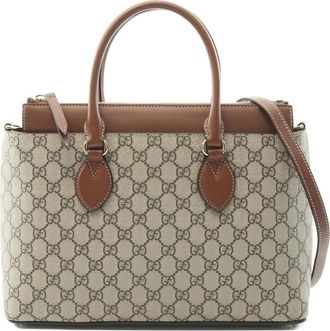 Gucci 2010s shopper met logopatroon - Beige