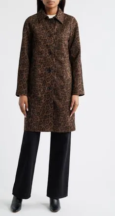 Bcbgmaxazria Paneled Faux Suede Coat in Leopard at Nordstrom Rack, Size X-Small
