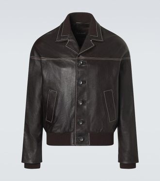 Wales Bonner Time leather jacket