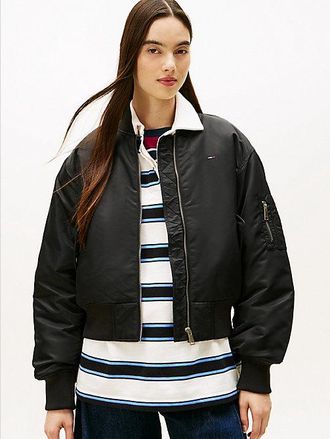 Tommy Hilfiger Sleeve Pocket Twill Bomber Jacket