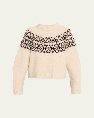 Nili Lotan Chrissy Fair Isle Cashmere Sweater