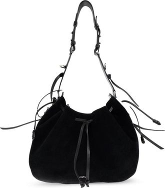 Isabel Marant Tassen, Dames, Zwart, ONE Size, Leer, Bolton Hobo Schoudertas