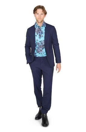 Lords of Harlech Paxton Tailored Wool Pant in Navy at Nordstrom, Size 3238