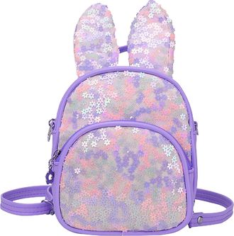 Generic Toddler Glitter Bunny Ear Splicing Backpack For Boys Girls Preschool Kindergarten Little Girls Backpack with Name