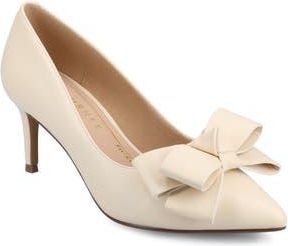 Journee Collection Crystol Pump - Wide Width in Bone Pu at Nordstrom Rack, Size 7.5
