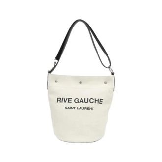 Saint Laurent Pre-owned Canvas Shoulder Bag - Pre-owned - Mujer - Beige - ONE SIZE