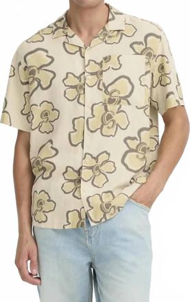 Solid Mens Trenton Buttondown Shirt In Beige
