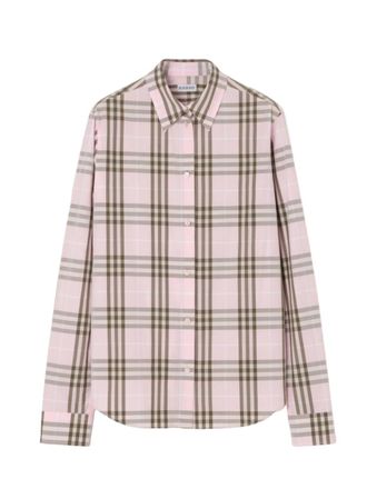 Burberry Pink Regular Checks Shirt