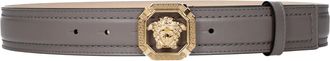 Versace Damess Riem grijs leer