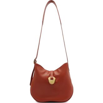 Arezzo Medium Sabrina Leather Crossbody Bag in West Orange at Nordstrom