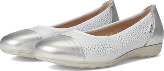 Mephisto Mephisto Erika 1 Flats Silver Charm Leather Round Toe Slip-On JZZ1139
