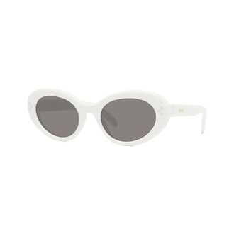 Celine Celine - Verhoog je stijl met Cl40193I zonnebril - unisex - Accessoires - Wit - Maat: 52 MM