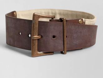 Ermanno Scervino leather canvas belt