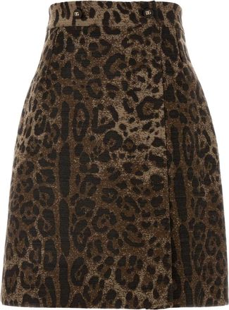 Dolce & Gabbana Embroidered Wool Skirt