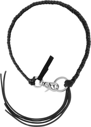 Our Legacy Gevlochten Ladon Ketting - Heren - Sleutelhangers & Tashangers - Zwart - ONE Size - Leer - Accessoires