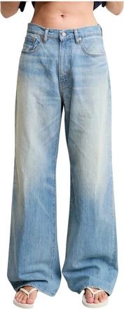 Denimist Teri Wide Leg Jean - Dames - Loose Fit Jeans - Blauw - W27 - Katoen - Jeans