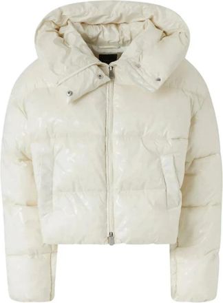 Pinko Infuso Padded Jacket - Dames - Winterjassen - Wit - S - Polyester - Jassen