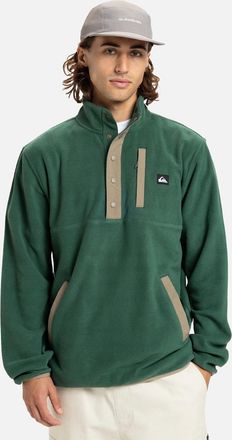 Quiksilver Mens Quiksilver Mens No Destination Micro Half Zip Fleece - Green - Size: 42