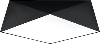 Sollux Lighting L&aacute;mpara de techo negro cloruro de polivinilo alt. 15 cm