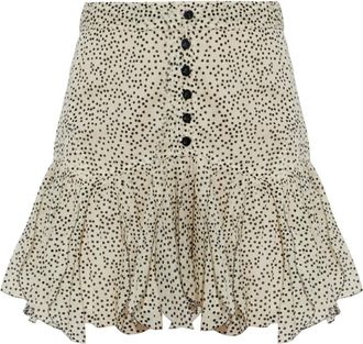 Isabel Marant Rokken, Dames, Beige, L, Katoen, Daneen Rok