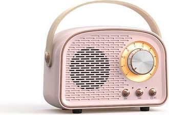 OEM Altavoz Bluetooth Radio Estilo Retro Vintage, Altavoz Est&eacute;reo Inal&aacute;mbrico Radio Fm, Altavoz Inal&aacute;mbrico Bluetooth 5.0 Sonido N&iacute;tido, Verde Claro