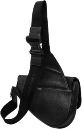 Dior Pre-owned Saddle - Dames - Vintage Schoudertas - Zwart - ONE Size - Leer - Vintage